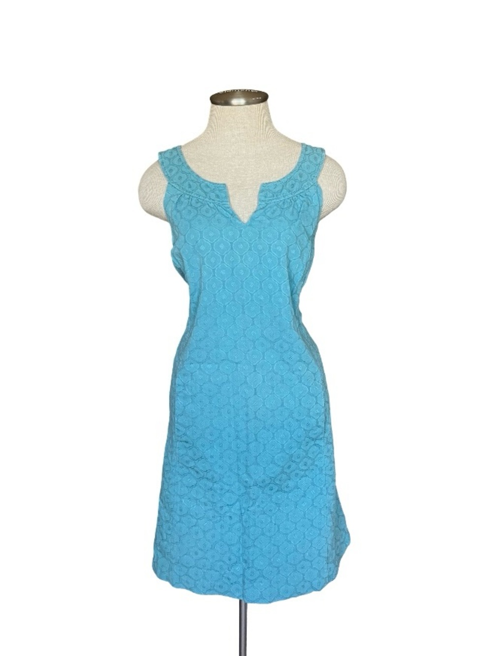60s inspired Ann Taylor LOFT blue dress